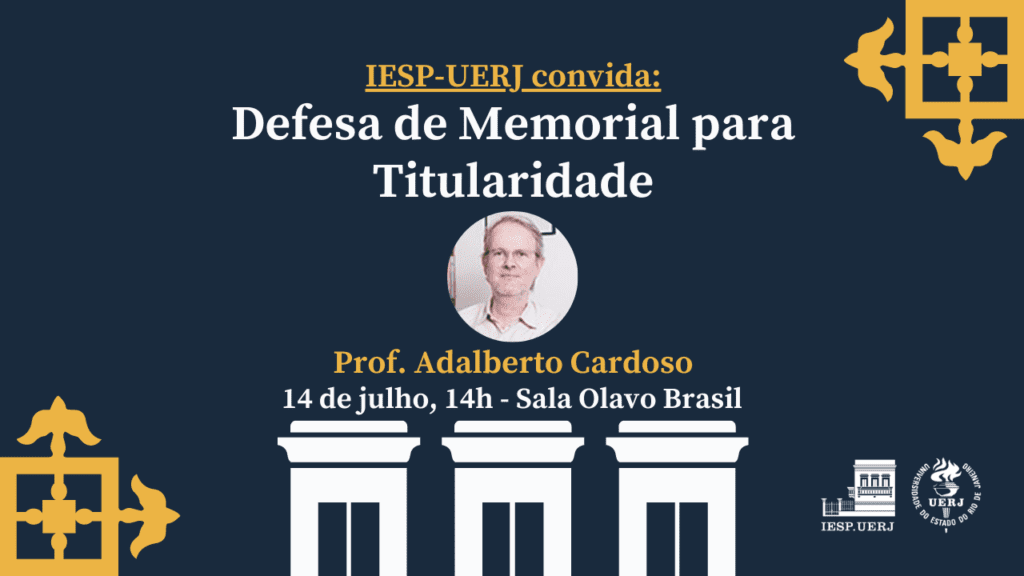 Defesa de Memorial para Titularidade: Adalberto Cardoso