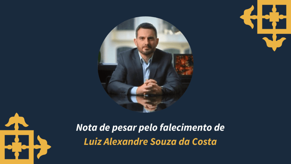 Nota de pesar pelo falecimento de Luiz Alexandre Souza da Costa