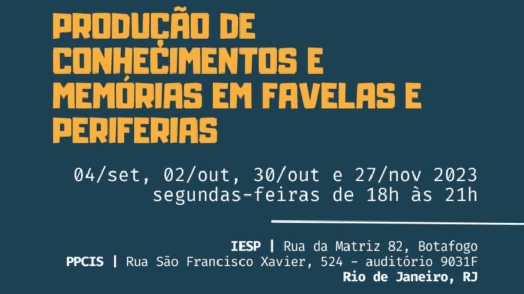 Grupo Casa e BONDE promovem ciclo “Produção de conhecimentos e memórias em favelas e periferias”