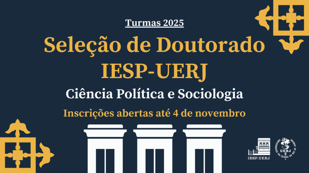 Seleção de Doutorado IESP-UERJ – Turmas 2025: Inscrições abertas