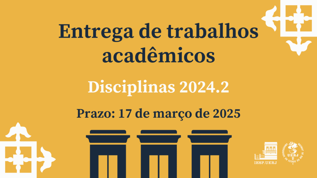 Entrega de trabalhos acadêmicos do semestre 2024.2