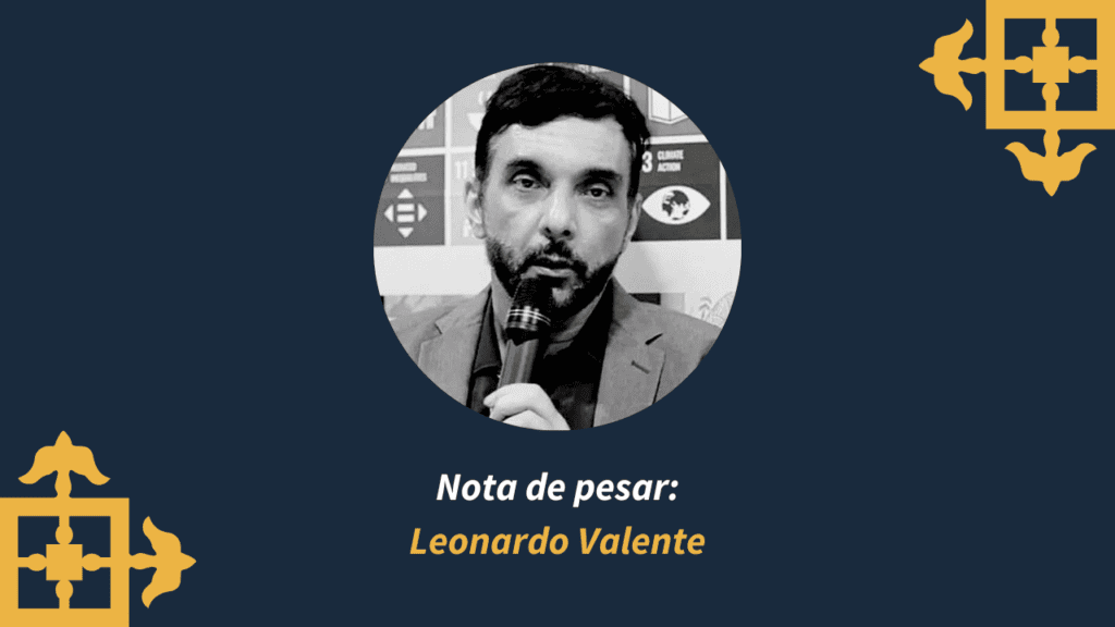 Nota de pesar pelo falecimento de Leonardo Valente