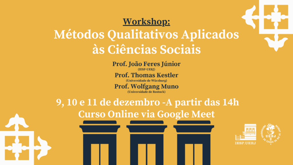 Curso de Extensão: Workshop de Métodos Qualitativos Aplicados às Ciências Sociais