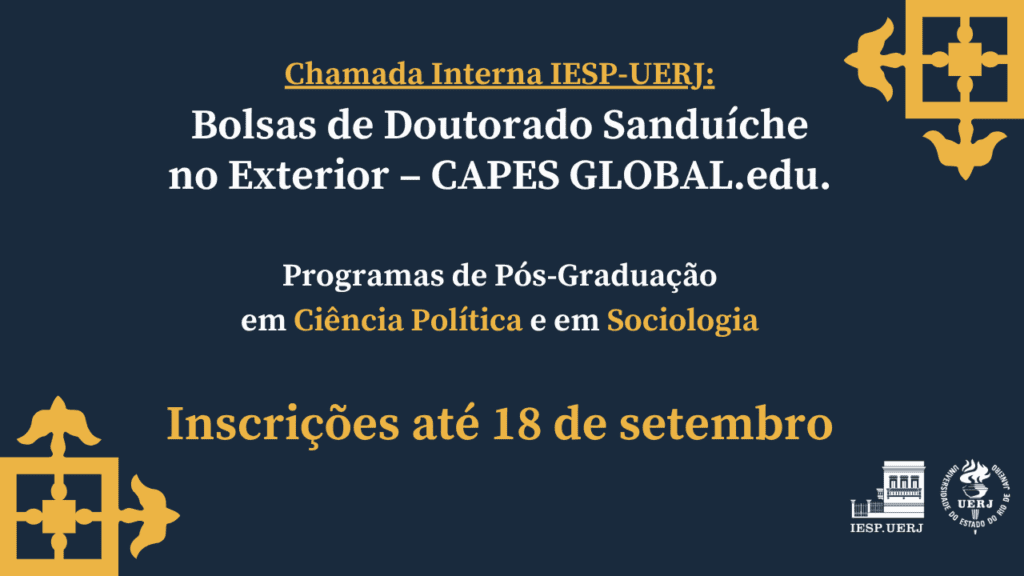 Chamada Interna IESP-UERJ: Programa CAPES GLOBAL.edu