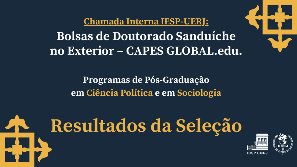 Chamada Interna IESP-UERJ: Programa CAPES GLOBAL.edu – Resultados da Seleção